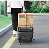 Carro Yegua de Carga Plegable 6 Ruedas Base Extensible Be Design Negro 56.5 x 32 cm 