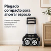 Carro Yegua De Carga Plegable Aluminio Be Design Ruedas De Goma 100 X 38.5 X 27 cm 