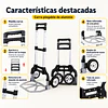 Carro Yegua De Carga Plegable Aluminio Be Design Ruedas De Goma 100 X 38.5 X 27 cm 
