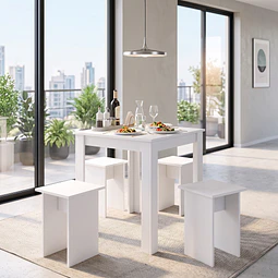 Mesa comedor + 4 pisos Montreal
