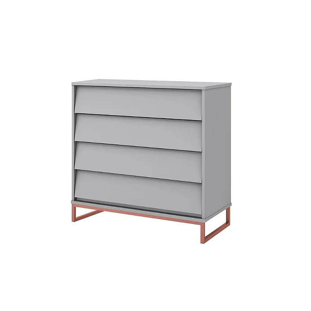 Cómoda Noah Design Gris Base Cobre- BOMBITA