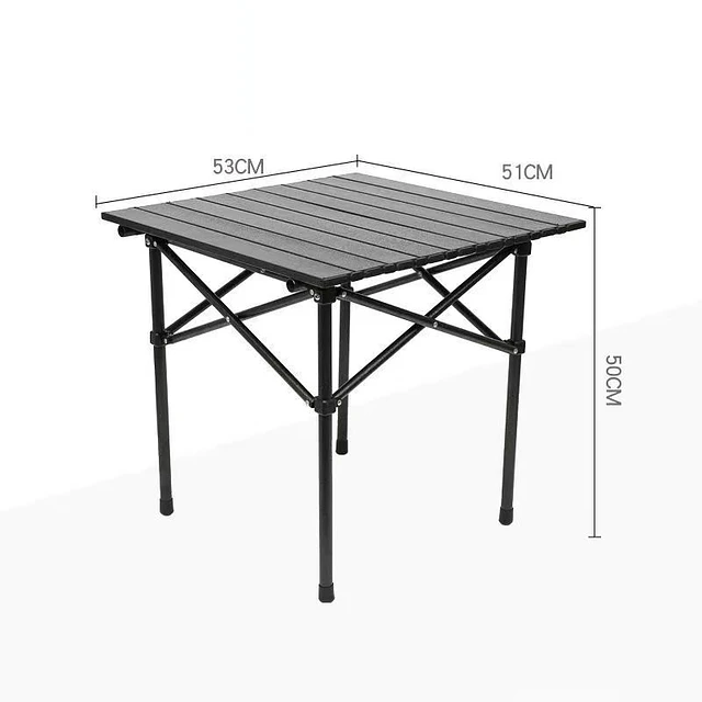 Set Mesa Plegable Aluminio Con 4 Sillas Camping