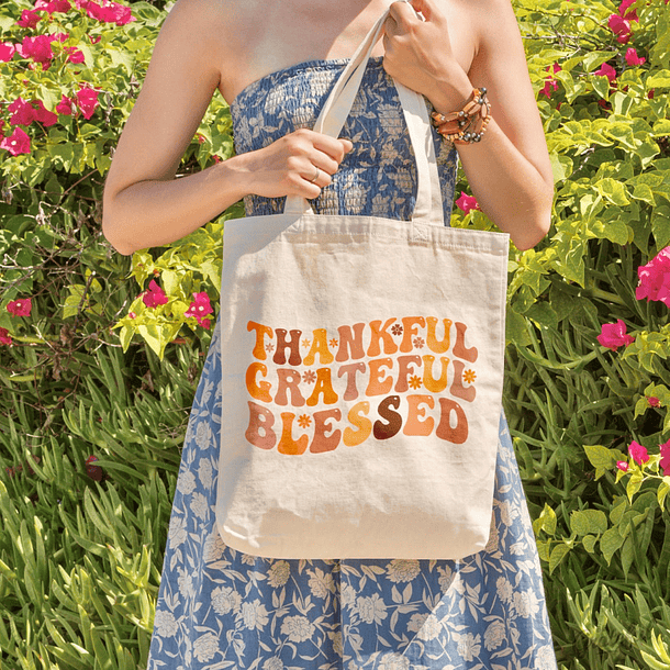 Tote bag Grateful 1