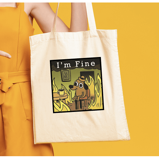 Tote bag Im Fine