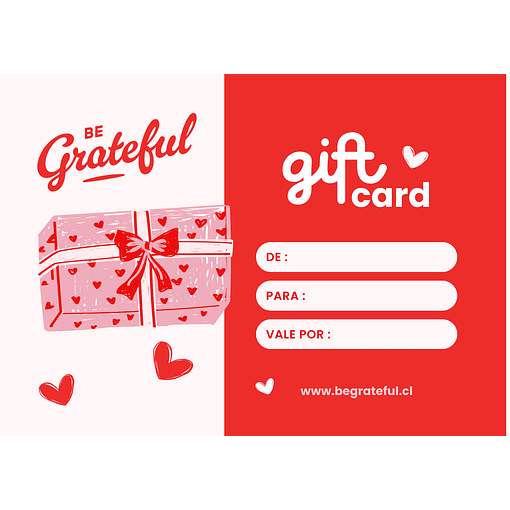 Gift Card Be Grateful CL / Virtual
