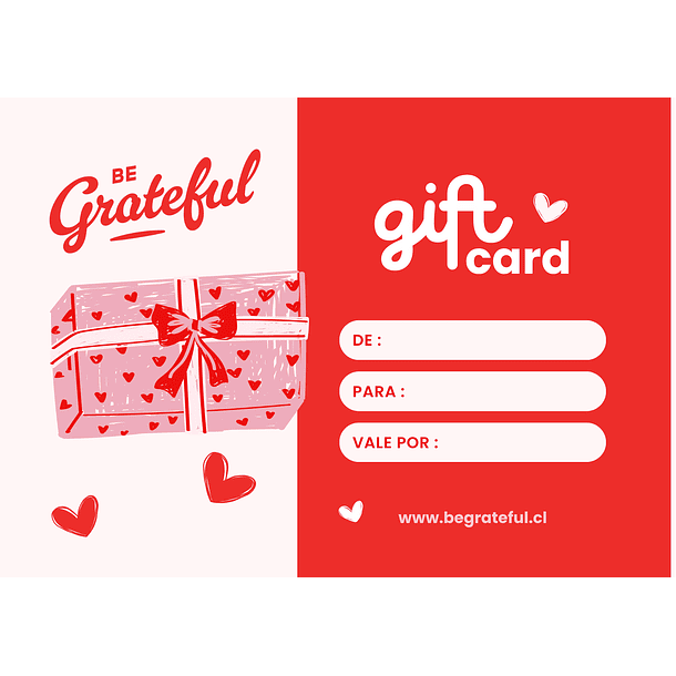 Gift Card Be Grateful CL / Virtual