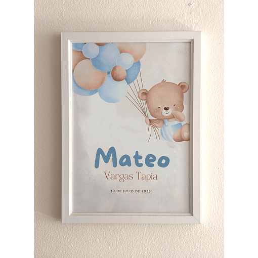 Cuadro Bebé Nombre - Personalizado