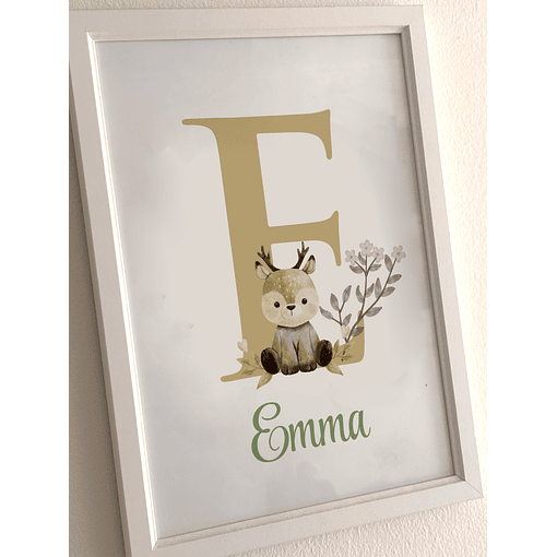 Cuadro Bebé Letra - Personalizado