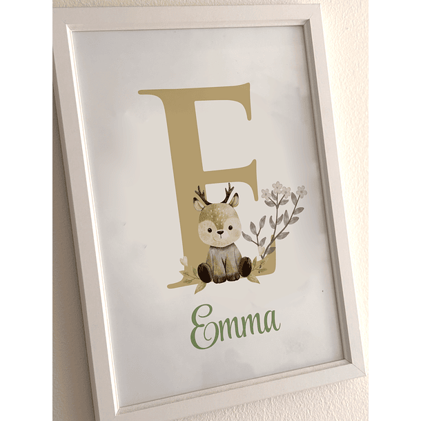 Cuadro Bebé Letra - Personalizado 1