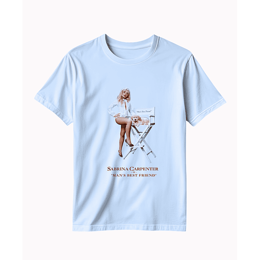 Polera Sabrina Carpenter - Man's best friend 2 - CELESTE