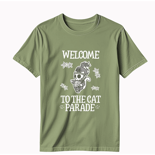 Polera My Chemical Romance Cat Parade - VERDE
