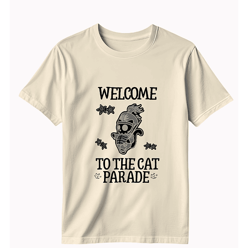 Polera My Chemical Romance Cat Parade - CREMA