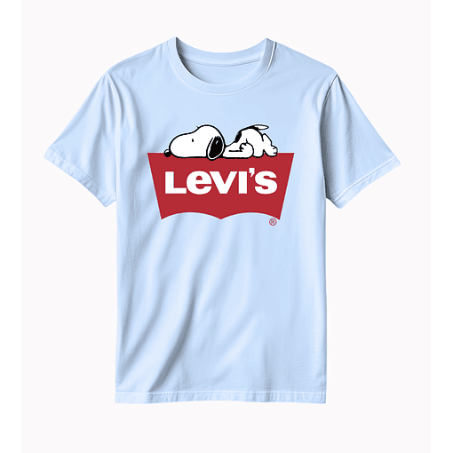 Polera Levis Snoopy - CELESTE