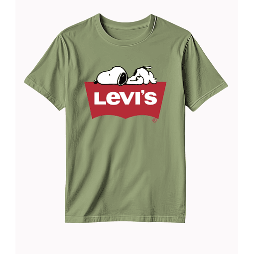 Polera Levis Snoopy - VERDE