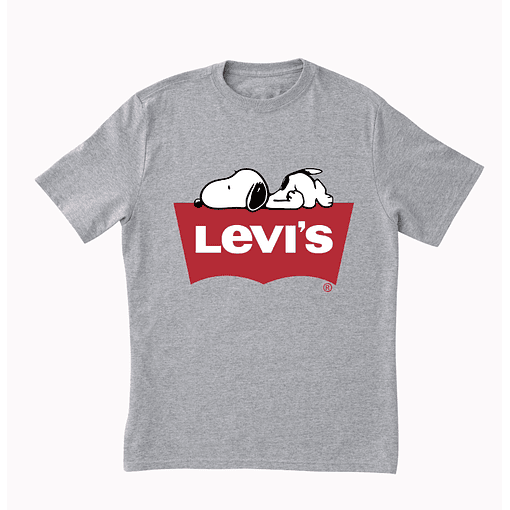 Polera Levis Snoopy - PLOMO