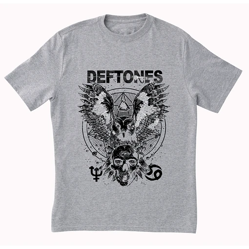 Polera Deftones - GRIS