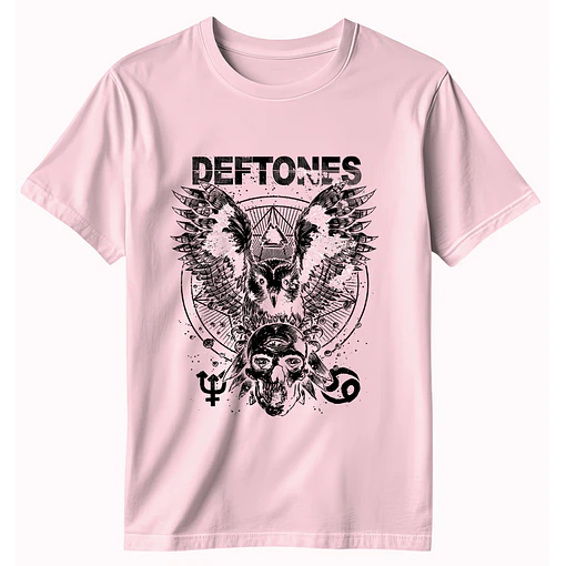 Polera Deftones - ROSADO