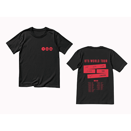 Polera BTS - NEGRO
