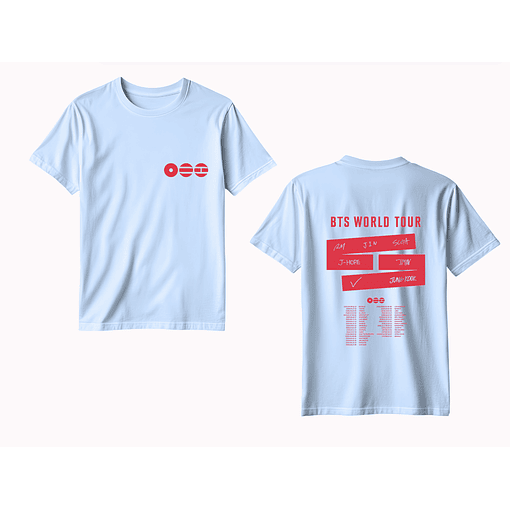 Polera BTS - CELESTE