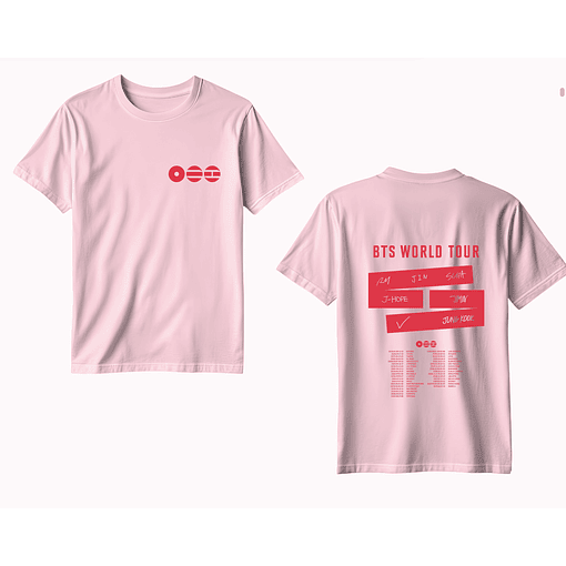 Polera BTS - ROSADO