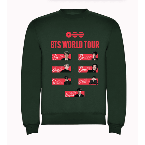 Poleron BTS - VERDE OSCURO