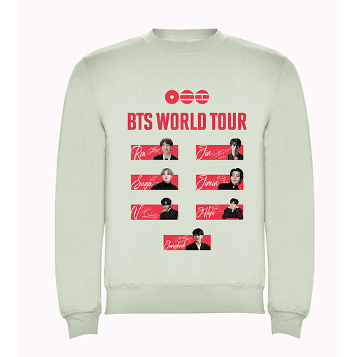 Poleron BTS - VERDE CLARO