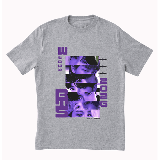 Polera BTS - 2026 - GRIS