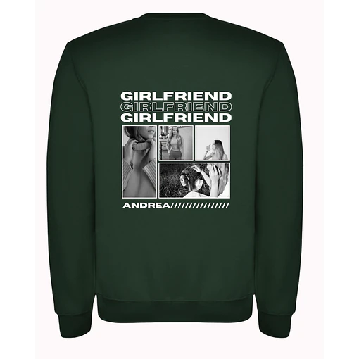 Polerón Girlfriend/Boyfriend - Personalizable - VERDE OSCURO