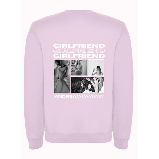 Polerón Girlfriend/Boyfriend - Personalizable - ROSA