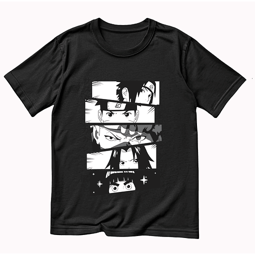 Polera Naruto - NEGRO