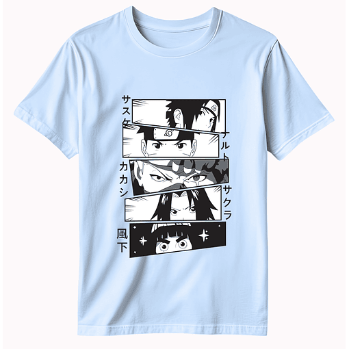 Polera Naruto - CELESTE