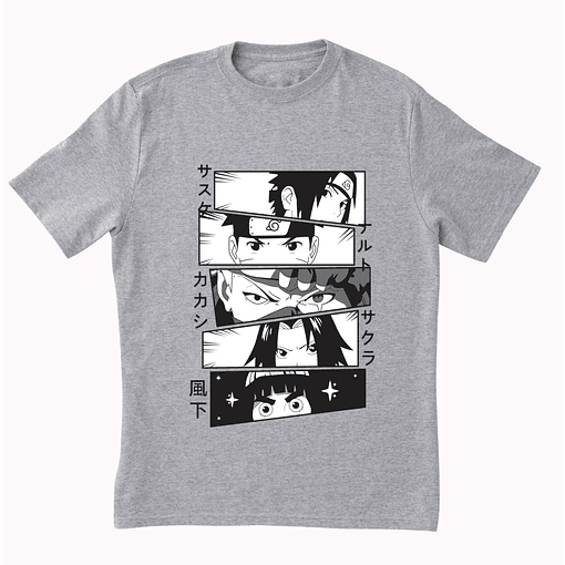 Polera Naruto - GRIS