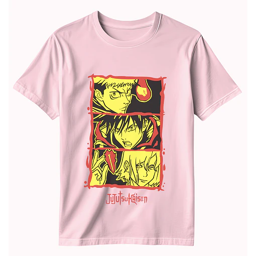 Polera Jujutsu Kaisen - ROSADO