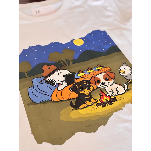 Polera Caricatura Snoopy - Personalizable