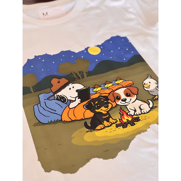 Polera Caricatura Snoopy - Personalizable