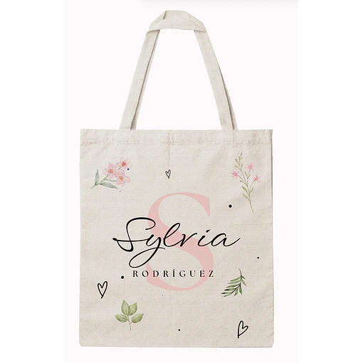 Tote bag Letra Nombre - Personalizado