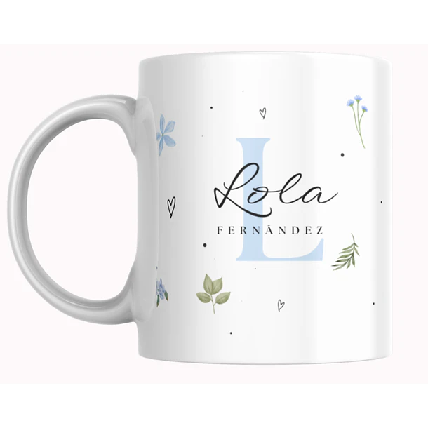 Taza Nombre y Letra Personalizable 2