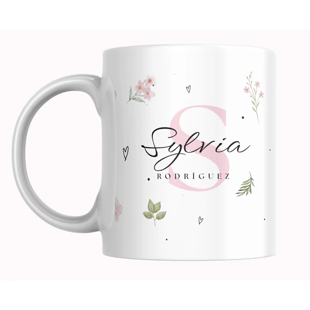 Taza Nombre y Letra Personalizable 1