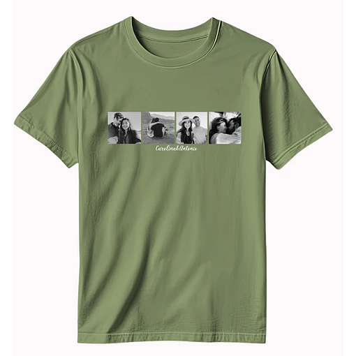 Polera - Personalizada 4 fotos - VERDE