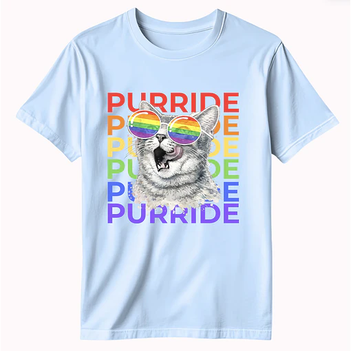 Polera Gay Purride - CELESTE