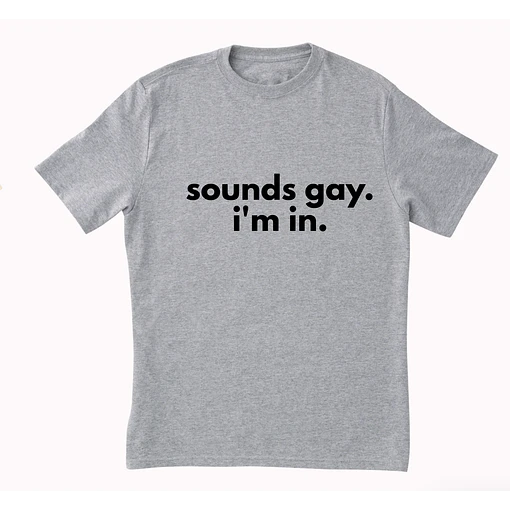 Polera Sounds gay - GRIS