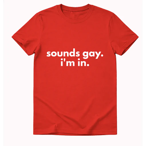 Polera Sounds gay - ROJO