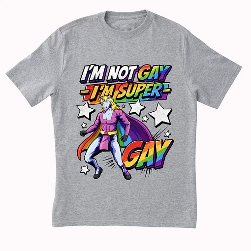 Polera Super Gay - GRIS