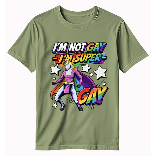 Polera Super Gay - VERDE