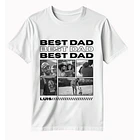 Polera Best Dad / Mejor Papá - Personalizable 1