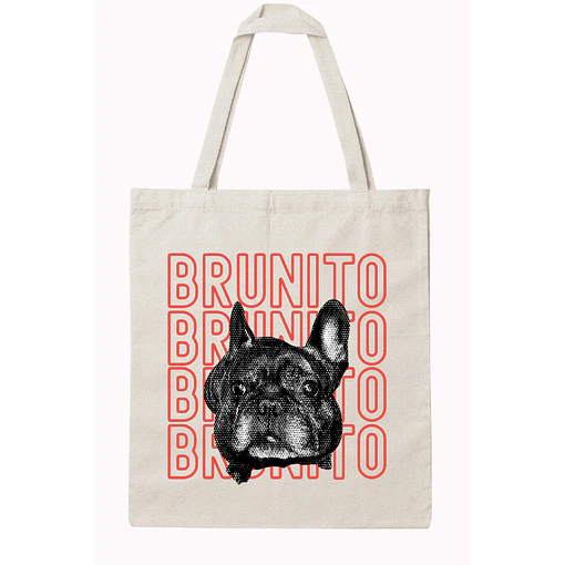 Tote bag - Mascota Personalizado 3 - Crema