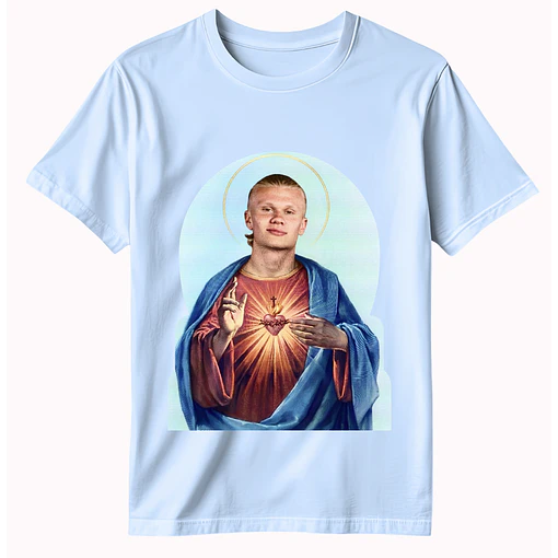Polera Erling Haaland - Noruega - CELESTE