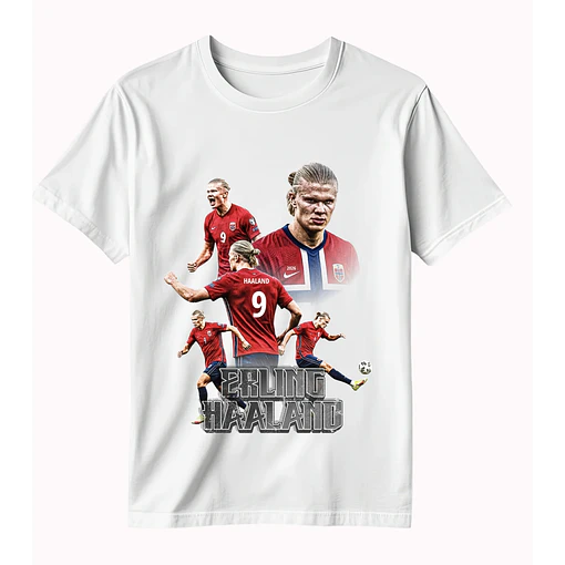 Polera Erling Haaland - Noruega 2 - BLANCO