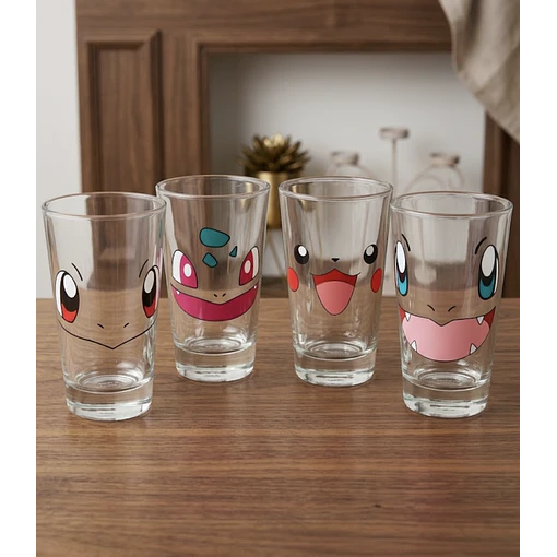 Vaso de Vidrio Cara Pokémon