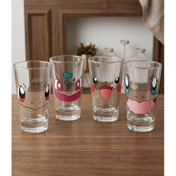 Vaso de Vidrio Cara Pokémon 1